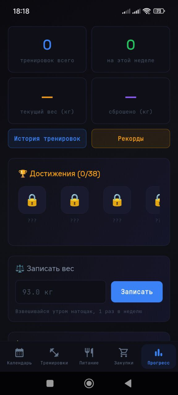 Прогресс и аналитика